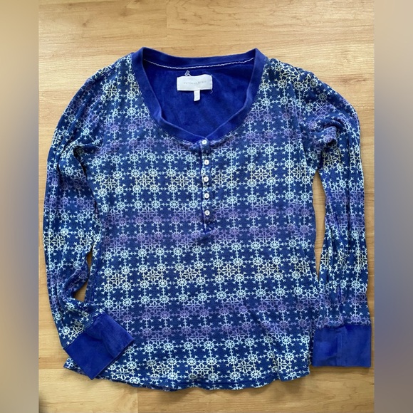 VTG Y2K Victoria's Secret thermal snowflake pajama set L - Picture 2 of 8